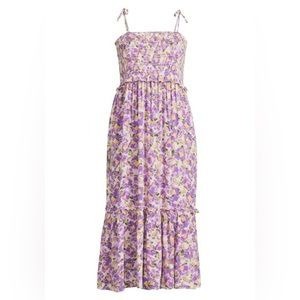 Time and Tru PEACH HUE PETAL PRINT Sundress with POCKETS Plus Size